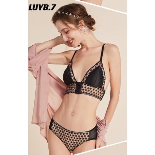 French 100% high quality perfect silk beauty back no steel ring bra sexy suit