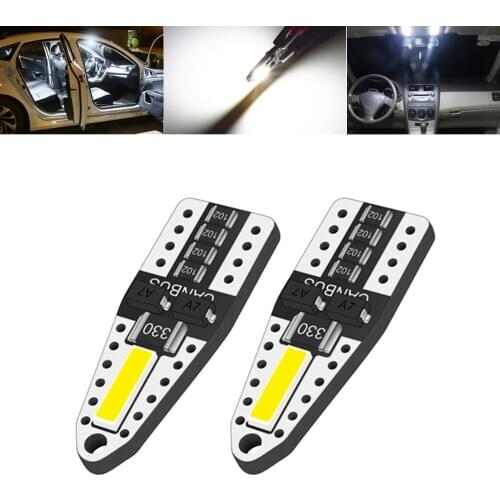 2pcs T10 W5W LED Interior Car Lights 194 168 Auto Led Lamp for Peugeot 307 206 207 306 308 406 508 307 406 3008 2008 5008 301