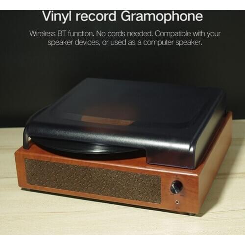2020 Bluetooth Wireless Retro Record Player 33/45/78RPM Gramophone USB Mini Turntable Disc Household Gramophones Home Decoration