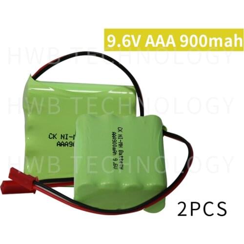 2X Original New Ni-MH AAA 9.6V 800mAh Ni-MH Rechargeable Battery Pack With JST Plugs Free Shipping