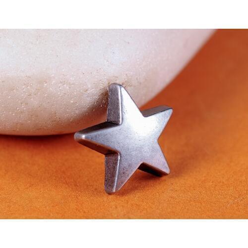 30pcs STAR Metal Rivet Studs 5/8" (15mm ) Leather Crafts Purse Belt Decor Concho