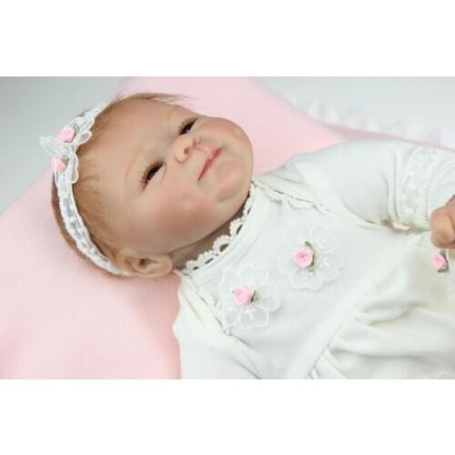 45cm Baby Silicone Newborn Dolls Kids Birthday Gift Dolls Early Education Dolls Movie Supplies Baby Simulation Newborn Dolls