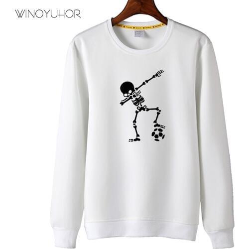 Children Fashion Sweatshirt Dab Dabbing Skeleton Football Funny Cartoon Long Sleeve Pullovers For Boys Girls Tops Kids Clothes