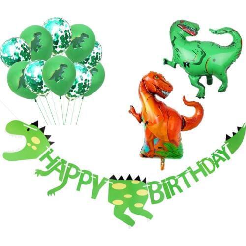 Dinosaur Balloons Dinosaur Party backdrop Garland for Kids Boy Birthday Party Decoration jungle dino party baby shower decor