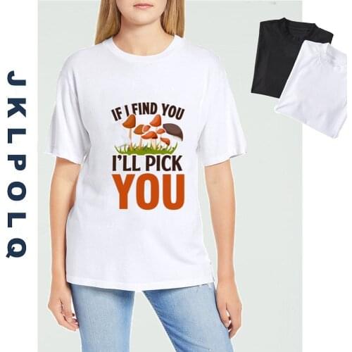 JKLPOLQ Cute Mushroom T-shirt Funny Lover Shirt Womens t-shirt Cartoon Tee