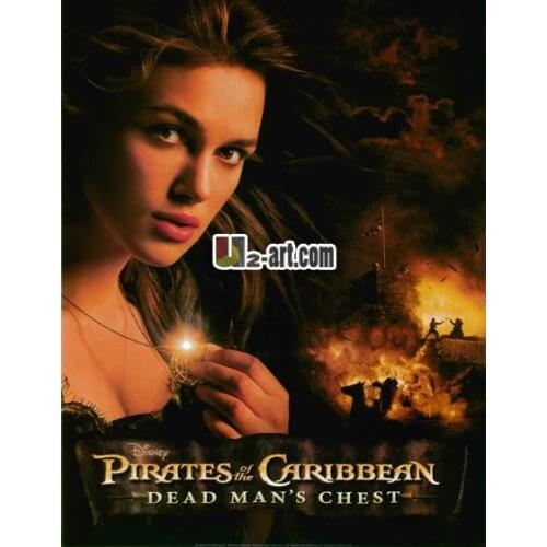 Canvas prints beautiful lady art of movie picture pirates of the caribbean elizabeth swann HR0050B Free shipping