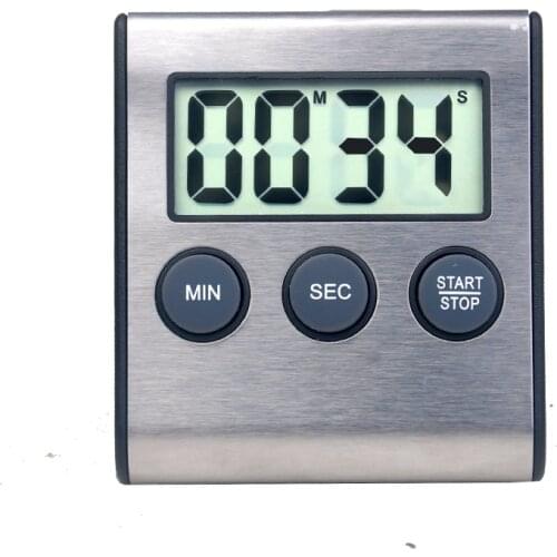 Lafouryet Store Stainless Steel Timer Kitchen Timer with Magnet Timing Timer