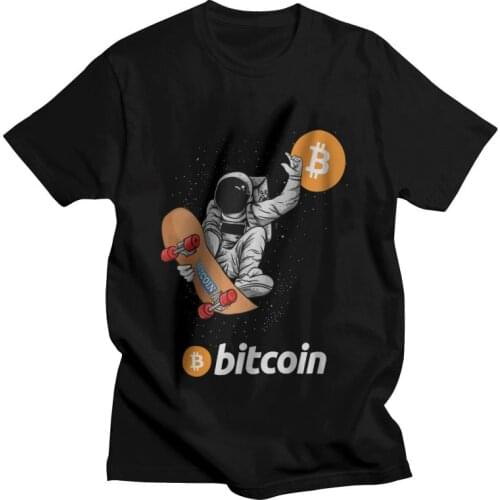 Bitcoin BTC Cryptocurrency HODL T Shirt Men 100% Cotton T-shirts Fashion Tshirt Short Sleeve Crypto Blockchain Geek Tee Top