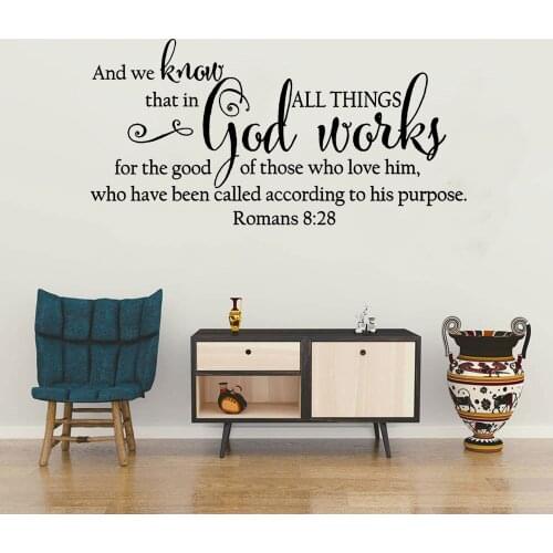 With God All Things Are Possible Quote Wall Sticker Bedroom Living Room God Religion Jesus Quote Wall Decal Vinyl Decor DW9221
