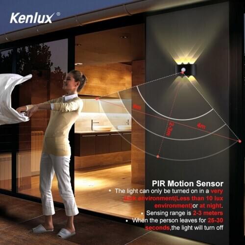 Nordic Sensor Wall Lamp Outdoor Indoor Led Aluminum Up Down Wall Lights Modern For Home Stairs Bedroom Bathroom Beside Lighting