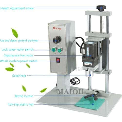 Desktop Automatic Capping Machine Trigge Cap Capper Twist Sealing Plastic Glass Dropper Spout Pouch Bottle Capping Machine