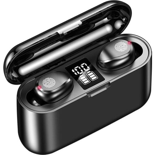 New Sports Dual-Action Ring Headphone F9 Bluetooth TWS Stereo Earbuds In-ear Sports Running Headset for Smart Phone