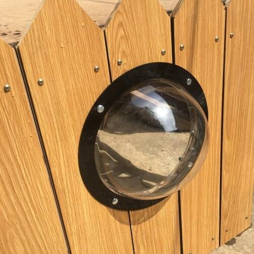 Dog Fence Accessory Acrylic Window For Pet House Durable Dome For Backyard Fence, Reduced Barking, Necessary Hardware And Ins