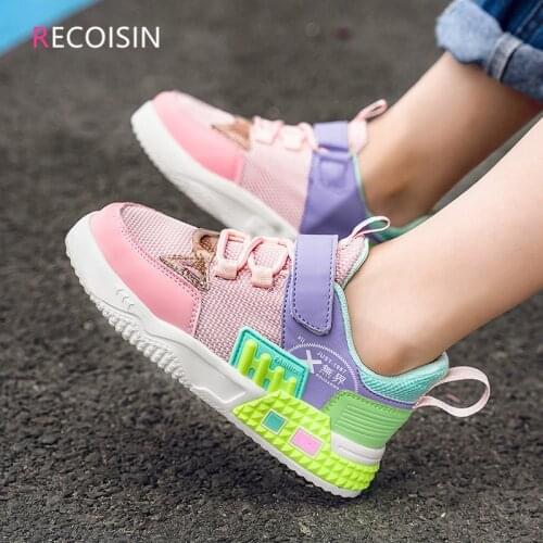 RECOISIN 2021 Children Shoes High Quality Sports Shoes For Girls Fashion Casual Kids Sneakers Girls Shoes Boys Chaussure Enfant