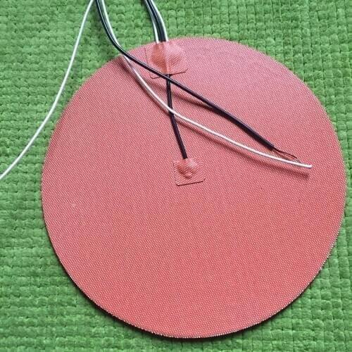 220V 450W dia 330mm NTC100K Silicone heating pad heater for 3d printer circular heat bed flexible heater element heater plate