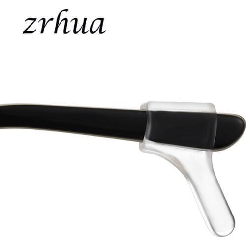 ZRHUA Silicone Glasses Ear Hooks Eyeglasses Grip Anti Slip Holder Spectacle Eyeglasses Antiskid Sleeve Wholesale 50pcs/25pair