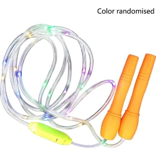 Children Glowing Speed Skipping Rope Kids LED Luminous Jumping Cord Indoor Outdoor Fitness Tool ChildrenS Fitness Skipping Rope