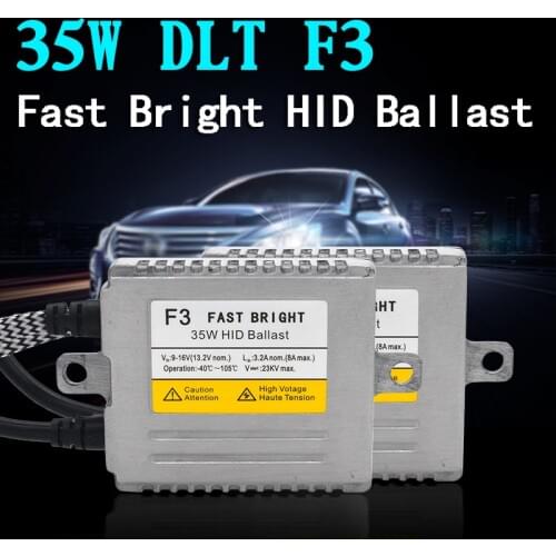 SKYJOYCE High Quality 12V 35W DLT F3 Fast Bright HID Ballast Slim DLT F3A Quick Start HID Ballast For 35W Car HID Headlight Kit