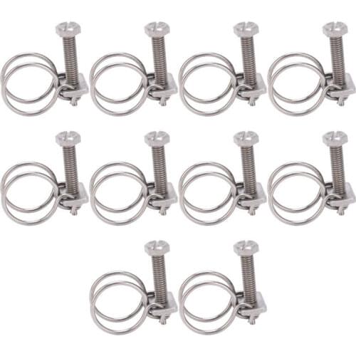 Drying rack stand for stainless Double Wire Hose Clips 304 Stainless Steel Water Pipe Band Tube Clamp Kit