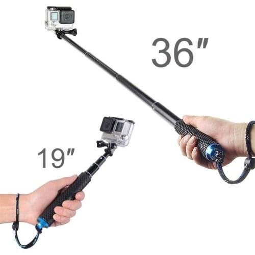 19 36 Inch Extendable Handheld Pole Diving Selfie Stick for GoPro Hero 9 8 7 6 5 4 Yi EKEN DJI OSMO Action Camera Accessories