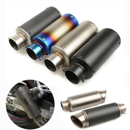 245-300mm Universal Motorcycle Exhaust Muffler Pipe On Silp Modified 38-60.5mm Stainless steel Silencer Exhaust System