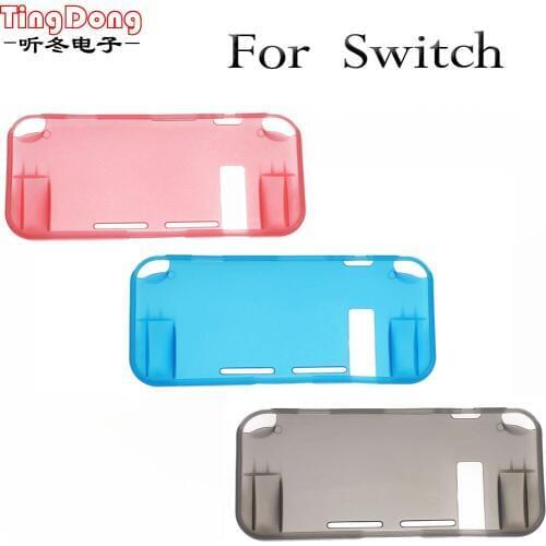 TingDong Premium Crystal TPU Case for Nintend Switch Absorption Technology Bumper Soft Protective TPU Cover for NX NS Joycon