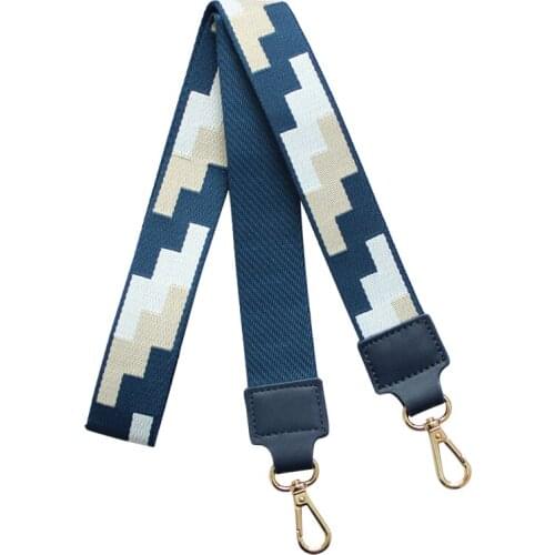 Oblique Strap 3.8cm Womens Bag Shoulder Diagonal Long Bag with Webbing Leather Fashion Strap Handmade Bag Accessories