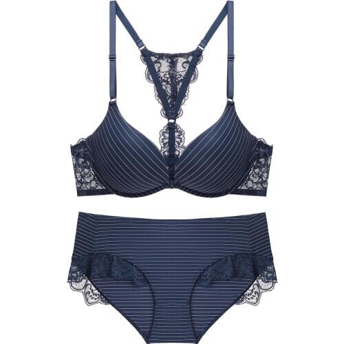 Womens Lace Beautiful Back Bra Set Bra and Underwear Set Women Lingerie Set Sexy Lace Lingere Set Sexy Panties and Bra Set