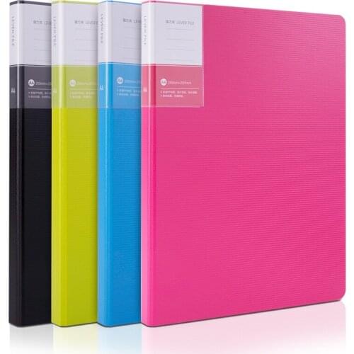 1pcs "Single clip" 5046/A4 color file PP material office student paper folder