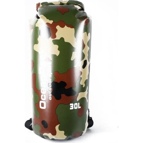 15L 20L 30L PVC Camouflage Ocean Pack Dry Waterproof Bag Pouch For River Trekking Water Proof Beach Swim Swimming Bag Sporttas