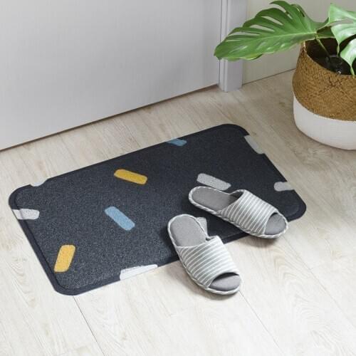 45x75CM Household Doormat Hallway Entrance Mat Remove Mud Living Room Anti-Slip Floor Carpet Shoes Mat Rug for Bathroom Kitchen