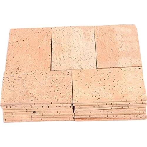 50Pcs Saxophone Neck Cork Sheet 2Mm Soprano Tenor Alto Saxophone Clarinet Joint Natural Neck Cork Sheet Natural Kit