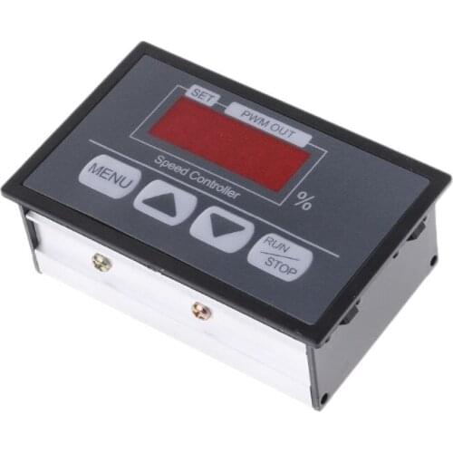 6-60V PWM DC Motor Speed Controller With Digital Display Panel Button Governor