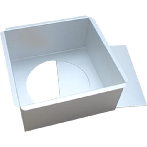 6 Inch Square Shape Cake Mold Aluminium Alloy DIY Mousse Pastry Mould Baking Pan Cake Tools