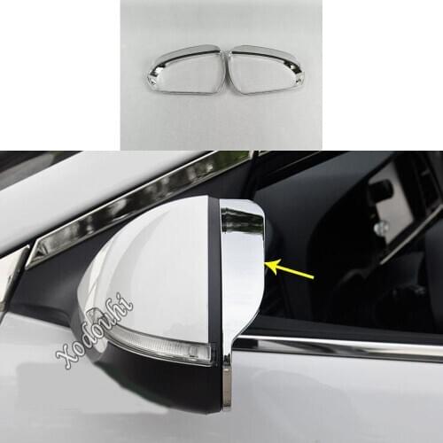 For Hyundai Elantra Avante 2016 2017 2018 2019 2020 Car Rear Rearview Side Glass Mirror Trim Frame Rain Shield Sun Visor Shade