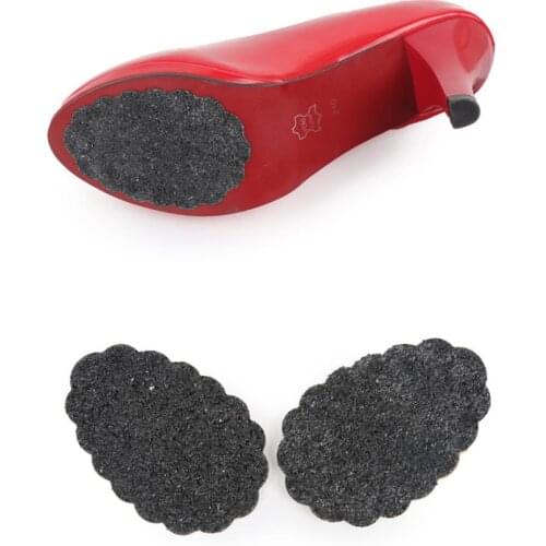 Dropshipping Wear-resistant anti-slip stickers for womens high heels, petal-shaped front foot stickers, matte sole stickers