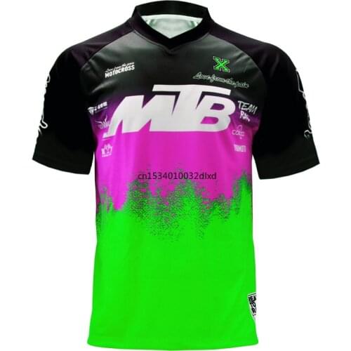 Motocross Jersey short sleeve Mountain BikeBMX DH MTB Bicycle T-Shirt Clothes Sportswear Downhill wear