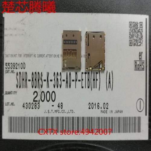 CHUXINTENGXI JST SDHR-8BRS-K-363-AO-P-ETB For Sony Z TF Card Reader Connector Socket Holder Slot NEW Original SD TF Card Reader