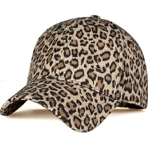 Men Womens Leopard Print Rock Baseball Caps Sports Dance Party Hats Snapback Sun Hats Hip-Hop Adjustable Caps