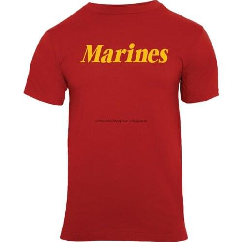 Red marines t-shirt usmc marine corps military shirt rothco 60163