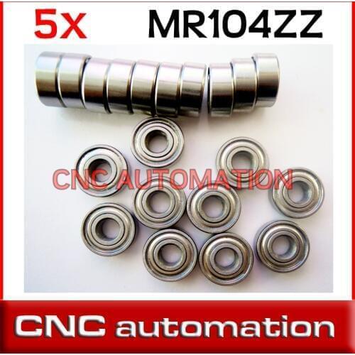 5pcs MR104 MR104Z Miniature Bearings Mini ball bearing 4X10X4 mm 4*10*4 MR104zz radial shaft