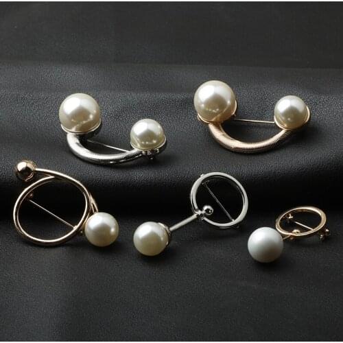 Fashion 3D Handmade Pearl pin for skirt Coat Bag Brooch Broche Broth accessories