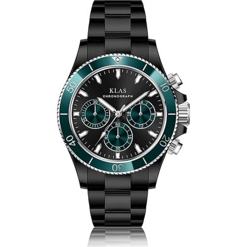 Klas Fashion People Collocation Watches Water Proof 50M Sunray Dispaly Date Dail