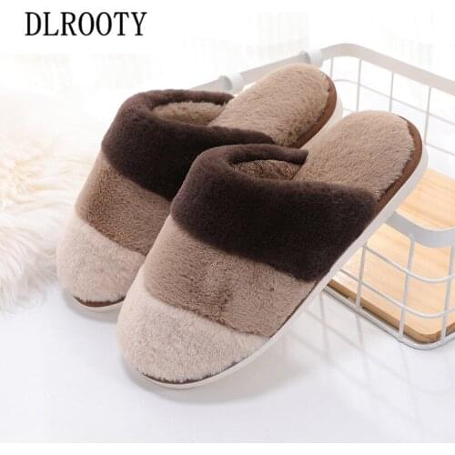 Men Slippers Indoor Flip Flops 2018 New Autumn Winter Warm Fashion Platform Silent Non-slip Shoes Man Slides Flat Casual