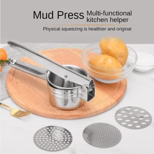 Stainless steel potato presser multifunctional kitchen gadgets and accessories tool fruit vegetable cutter masher tools