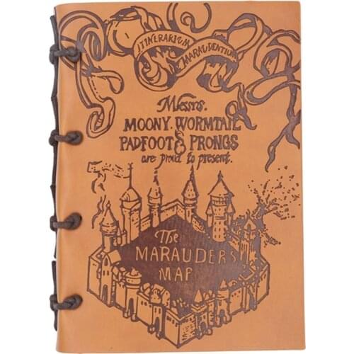 2021 New Vintage Leather Notepad Kraft Paper Notebook PU Drawstring Handbook Ledger Diary Planner Journal Books for student