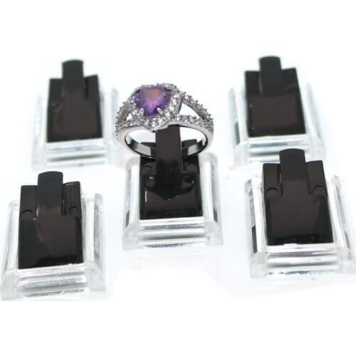 New Hot Sale Acrylic Joyero Organizador 20pcs/lot & Ring Jewelry Display Showcase Stand Holder,fashion Finger