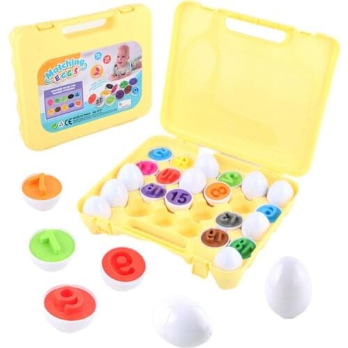 Early Childhood Education Matching Smart Eggs Twisted Eggs Simulation Eggs Number Matching Color Early Learning Cognition