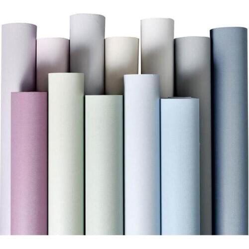 Self-adhesive Vinilo Adhesivo Wall Papers Rollo Pink Green Beige Wallpaper Roll For Living Room Bedroom Walls Home Decoration