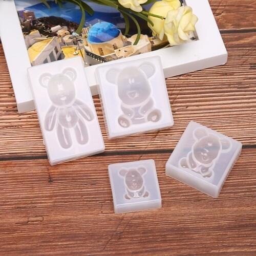 Bear Type DIY Silicone Mould Resin Necklace Craft Jewellery Making Mold Resin Molds For Jewelry